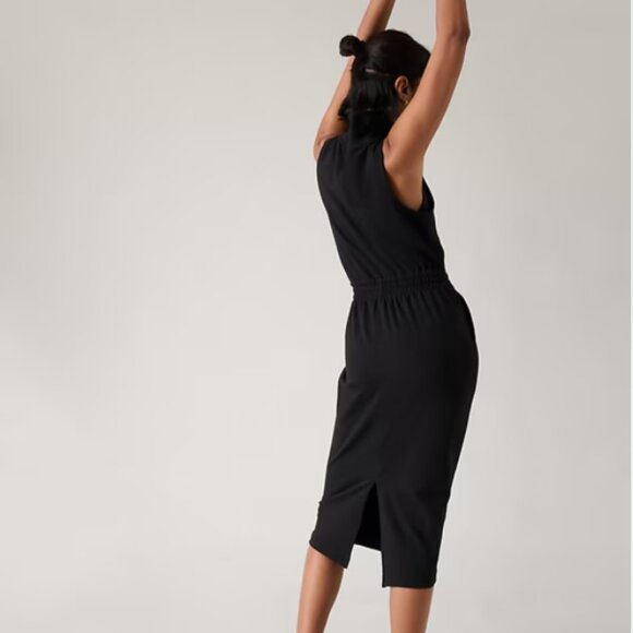 Athleta Black Sleeveless Sheath Dress NWT - Picture 3 of 12